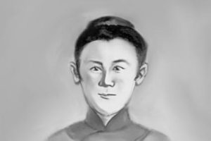 św. Barbara Cui Lianzhi Ilustracja przedstawiająca młodą Barbarę Cui Lianzhi – świętą męczennicę z Chin, kanonizowaną przez Jana Pawła II.