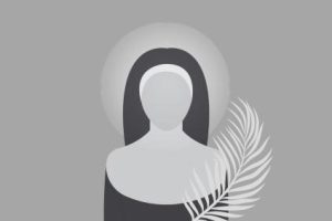 Zakonnica męczennica Symboliczny wizerunek świętej zakonnicy z aureolą i palmą męczeństwa – ilustracja zastępcza.