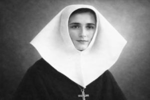 bł. Celestyna Faron Portret historyczny błogosławionej Celestyny Faron w tradycyjnym habicie i z krzyżem na piersi