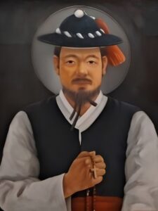 Święty Piotr Nam Kyŏng-mun portret męczennika koreańskiego