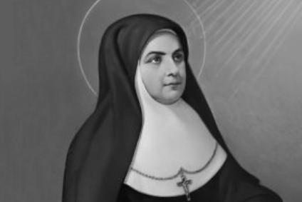 Św. Maria Soledad Torres Acosta założycielka Zgromadzenie Służebnic Maryi Posługujących Chorym zbliżenie na twarz.